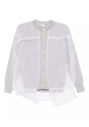 Comme Des Garçons layered wool cardigan - Grey