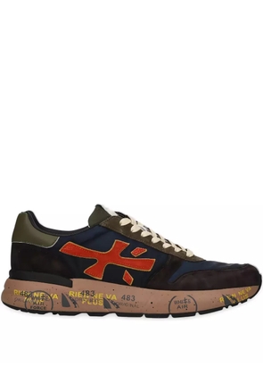 Premiata Mick suede-panelled logo sneakers - Blue