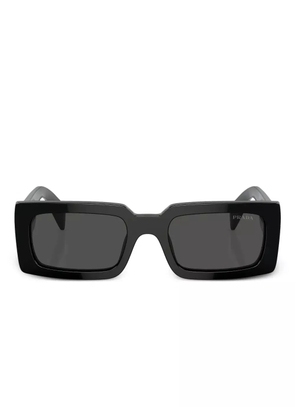Prada Eyewear oversize logo-arm sunglasses - Black