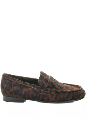 Bibi Lou leopard-print loafers - Brown