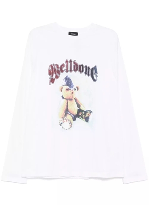We11done logo print T-shirt - White