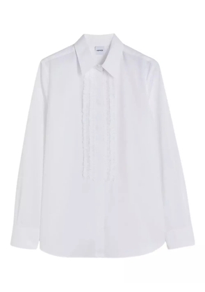 ASPESI ruffled cotton shirt - White