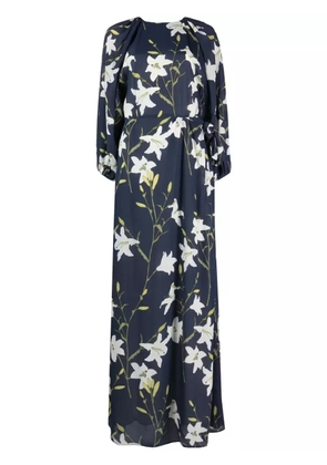 Bernadette Evian lily-print maxi dress - Blue