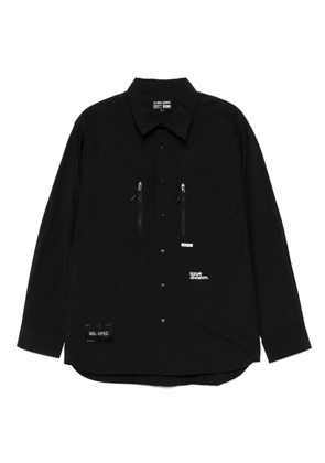 izzue logo-print shirt - Black