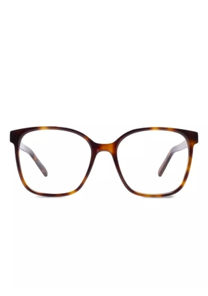 Kaleos tortoiseshell square-frame glasses - Brown