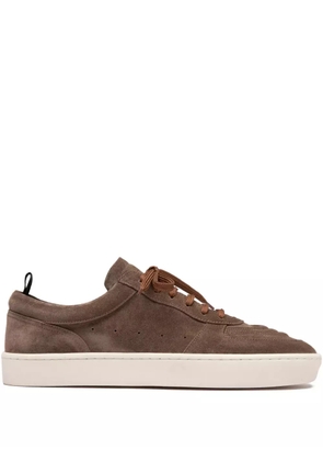 Officine Creative KRAB 001 suede leather sneakers - Brown