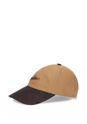 Borsalino logo-embroidered cap - Brown