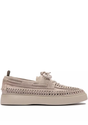 Officine Creative woven leather loafers - Neutrals