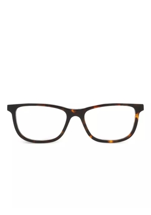 Skechers tortoiseshell-effect rectangle-frame glasses - Brown