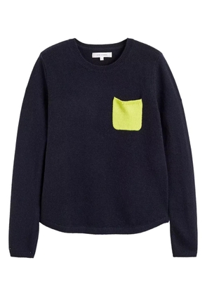 Chinti & Parker pocket-detail long-sleeves sweater - Blue