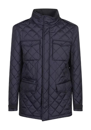 Herno quilted flap-pocket puffer jacket - Blue
