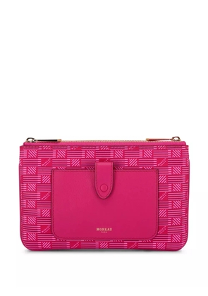 Moreau monogram leather crossbody bag - Pink