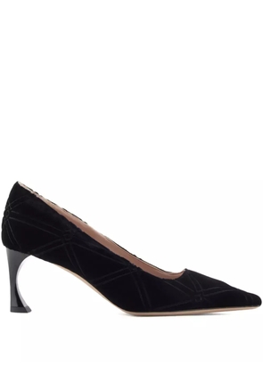 Emporio Armani quilted pointed-toe pumps - Black