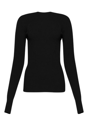 Rick Owens ribbed open-back top - Black