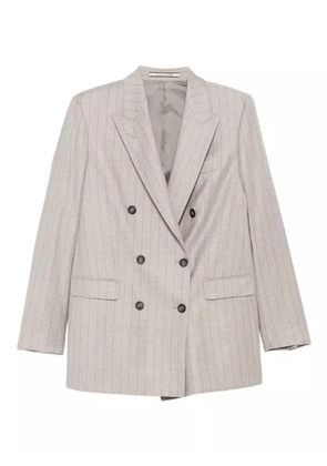 Tagliatore pinstriped double-breasted blazer - Neutrals