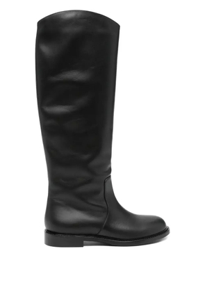 Sergio Levantesi calf leather knee-high boots - Black