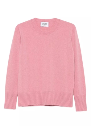 ALPHA STUDIO round-neck sweater - Pink