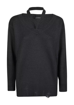 Canessa distressed cashmere sweater - Black