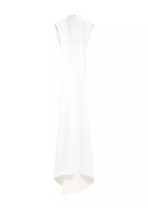 Jacquemus high-neck draped dress - White