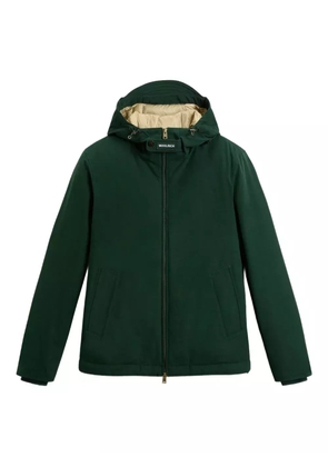 Woolrich hooded cotton jacket - 6518 GREEN