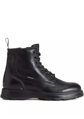 Woolrich Grove leather combat boots - Black