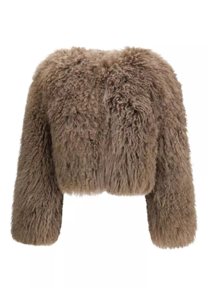 S.W.O.R.D 6.6.44 fur jacket - Brown