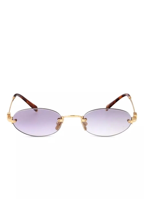 Miu Miu Eyewear oval-frame sunglasses - Gold