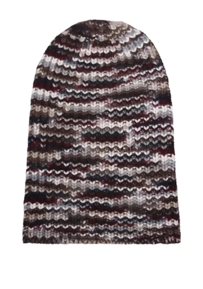 HURRAY striped beanie - Brown