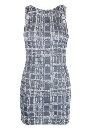 VITELLI sleeveless knitted minidress - Blue