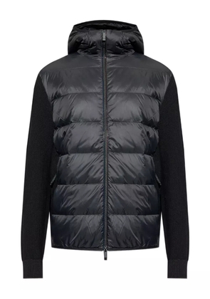 Moncler panelled hooded jacket - Black