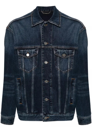 Dolce & Gabbana logo-plaque denim jacket - Blue