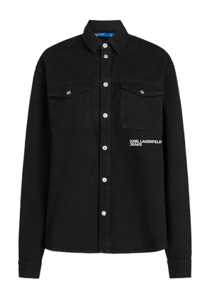 Karl Lagerfeld Jeans cotton shirt jacket - Black
