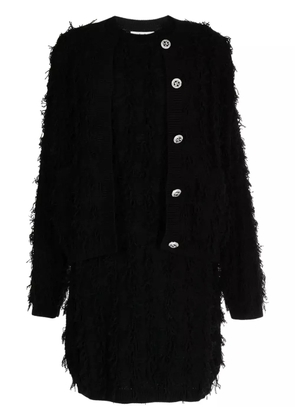 b+ab cotton button-up cardigan - Black