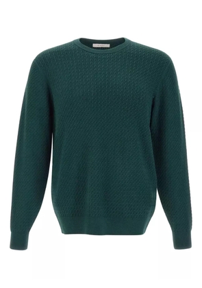 DIKTAT cable-knit crew-neck sweater - Green