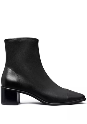 Tory Burch 50mm cap-toe ankle boots - Black