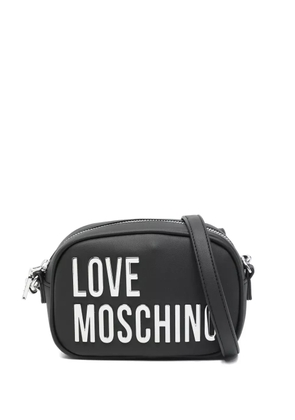 Love Moschino maxi-lettering cross body bag - Black