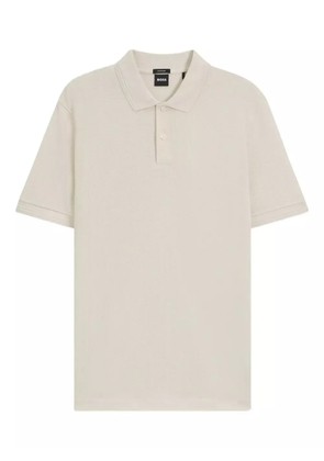 BOSS cotton polo shirt - Neutrals
