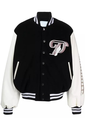 3PARADIS Letterman varsity bomber jacket - Black