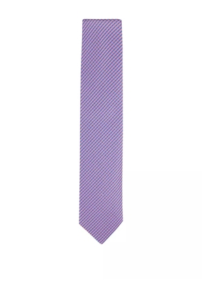 Eton geometric-patterned silk tie - Pink