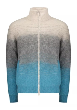 Herno high-neck cardigan - Blue