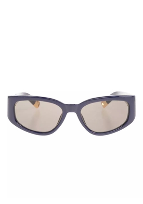 Jacquemus logo-print sunglasses - Blue