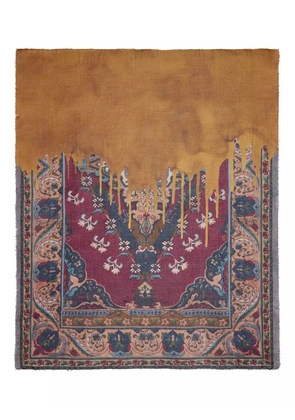 Faliero Sarti carpet-patterned scarf - Brown