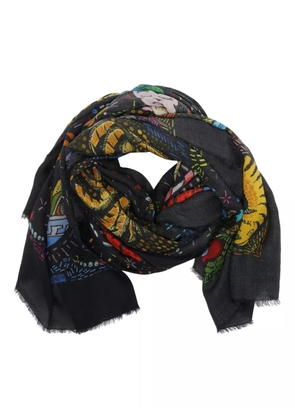 Faliero Sarti graphic-print scarf - Black