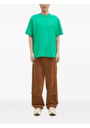 A BATHING APE® logo-appliqué cotton T-shirt - Green