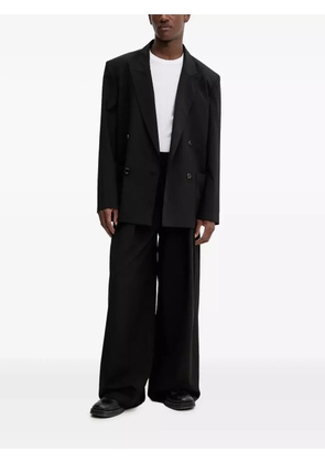 Nanushka pleated wide-leg trousers - Black