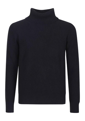Ballantyne ribbed turtleneck sweater - Blue