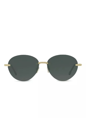 Fred Force 10 cable-detail sunglasses - Gold