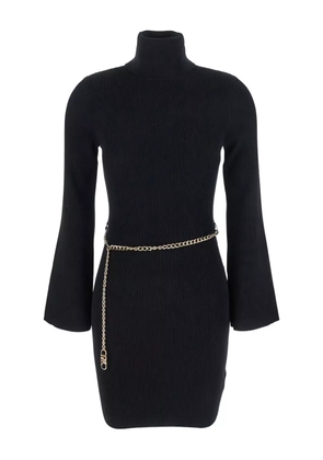 Michael Michael Kors ribbed chain-belt mini dress - Black