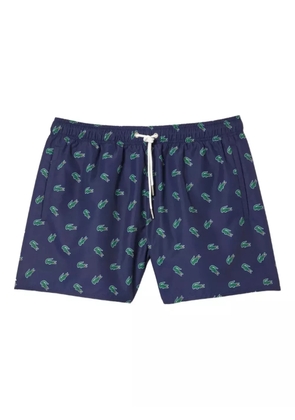 Lacoste logo-print swim shorts - Blue