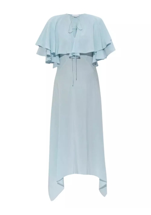 Stella McCartney layered semi-sheer midi dress - Blue